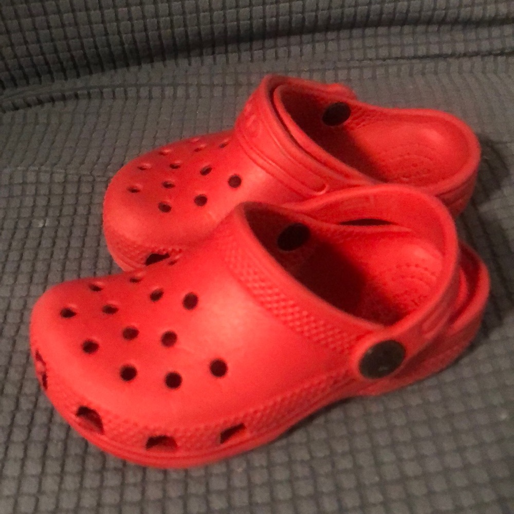 Red Kids Clogs